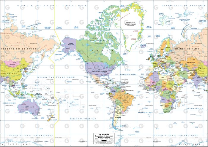 Monde - Mercator Amerique